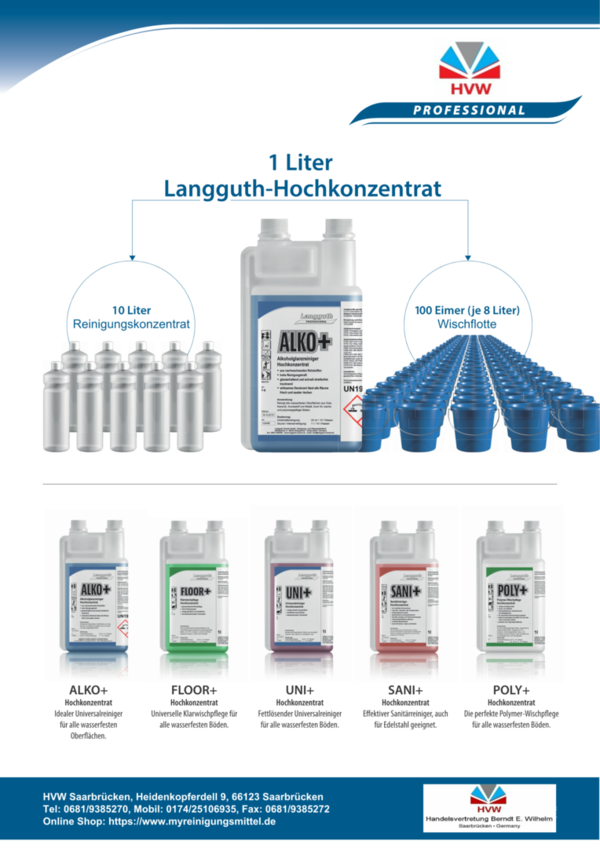 Elyclean/Langguth Alko+ Hochkonzentrat 1 Liter